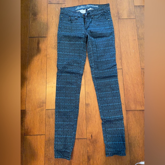 Blue patterned jeans - Picture 1 of 3